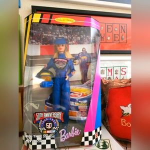 Barbie NASCAR 50th Anniversary 1998 Collector Edition New #20442 Mattell Vintage